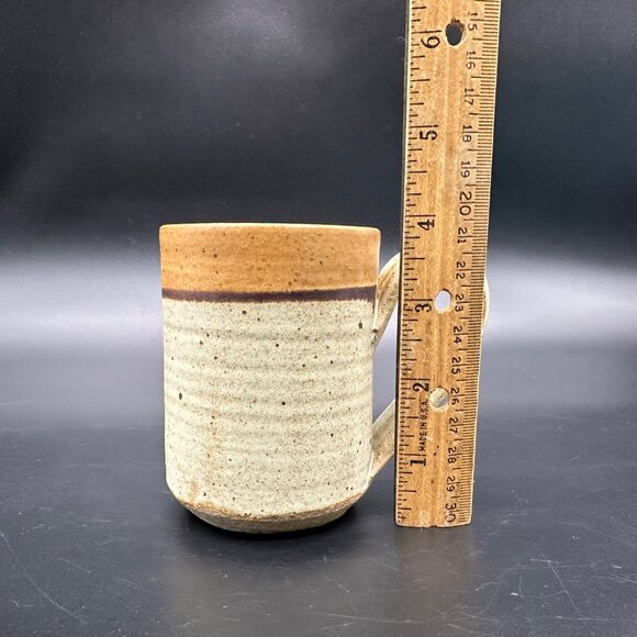 Hanselmann Art Pottery Rustic Handmade Mug Stoneware Coffee Cup New Mexico Beige - Picture 10 of 11